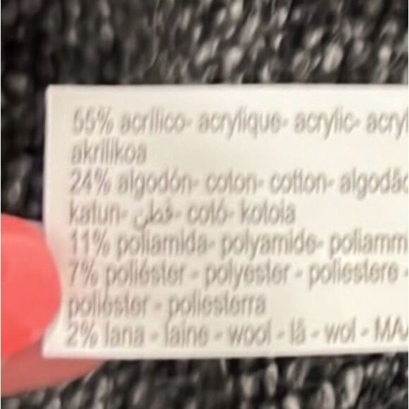 Zara knit wear gray kids zip up sweater jacket size 9-10 NWT - Picture 7 of 7